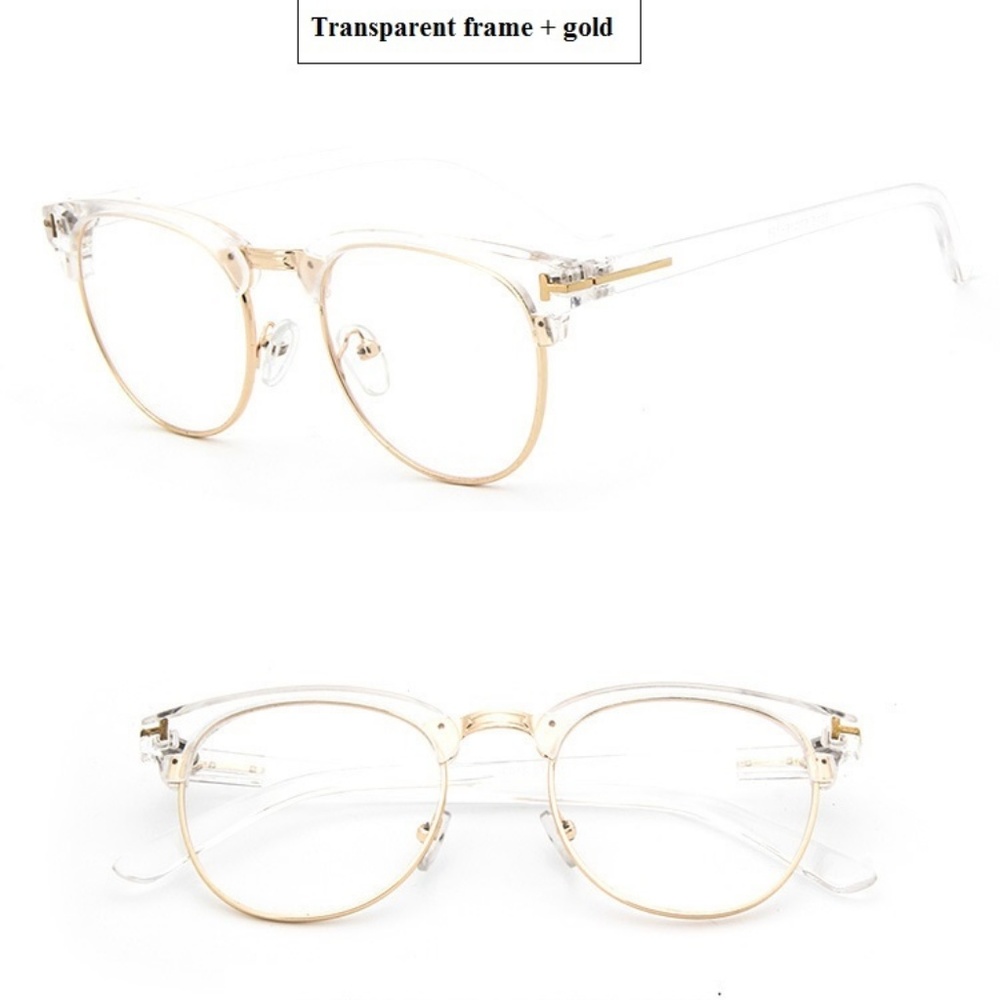 Vintage Retro Clear Frame Eyeglasses - Picture 3 of 8